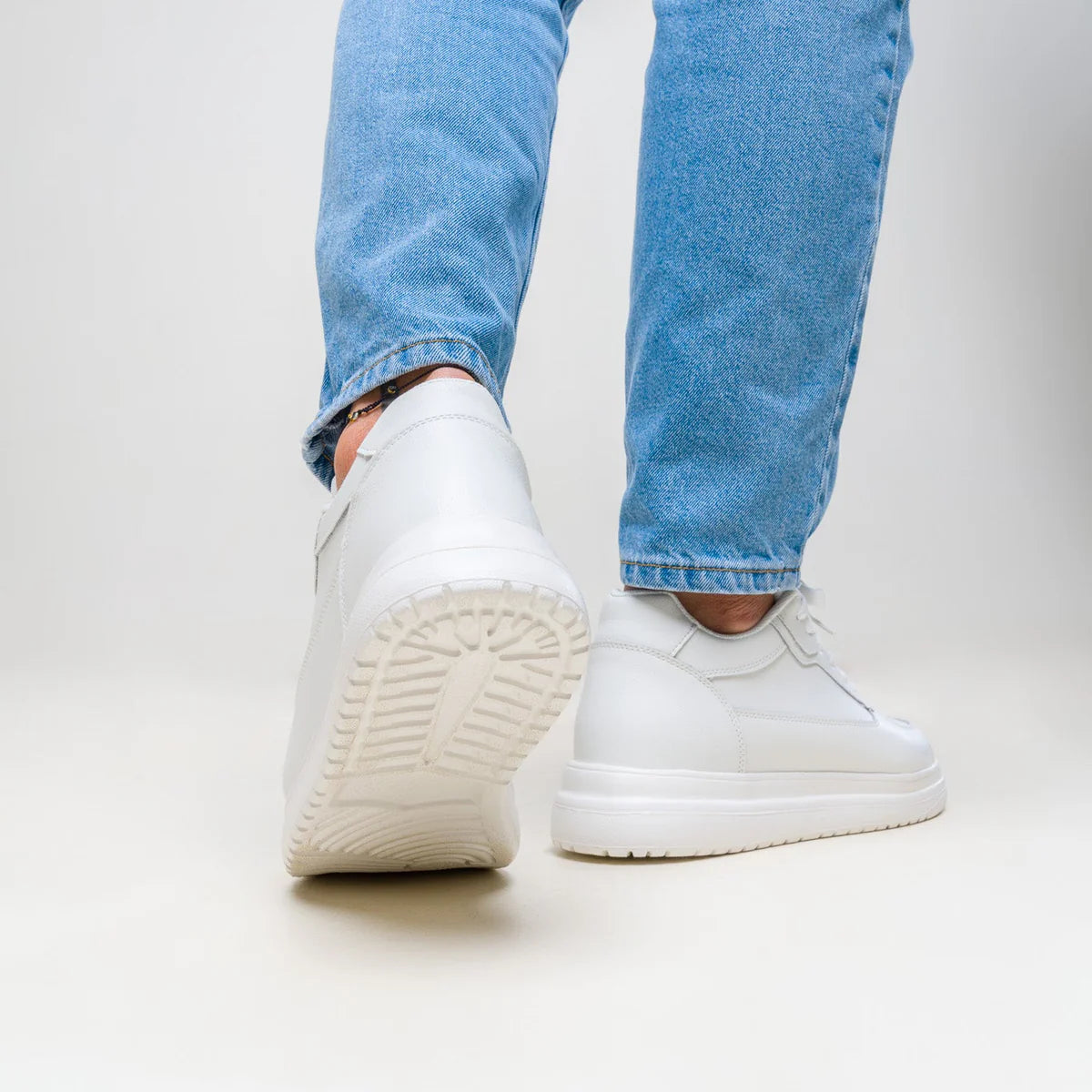 Hupp | Chaussure rehaussante Blanche & Noir