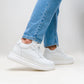 Hupp | Chaussure rehaussante Blanche & Noir