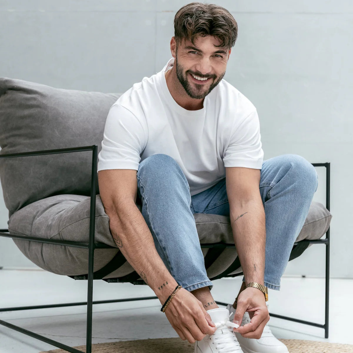 Hupp | Chaussure rehaussante Blanche & Noir
